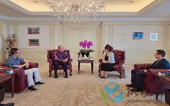 博鳌亚洲论坛秘书长张军率团访问金光集团APP印尼总部