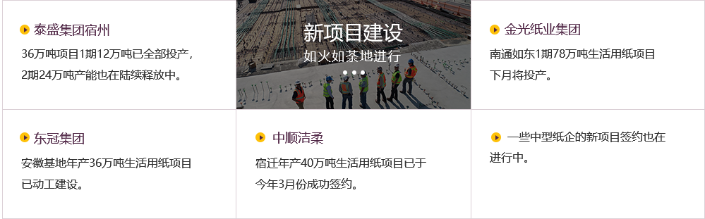 新项目建设如火如荼地进行